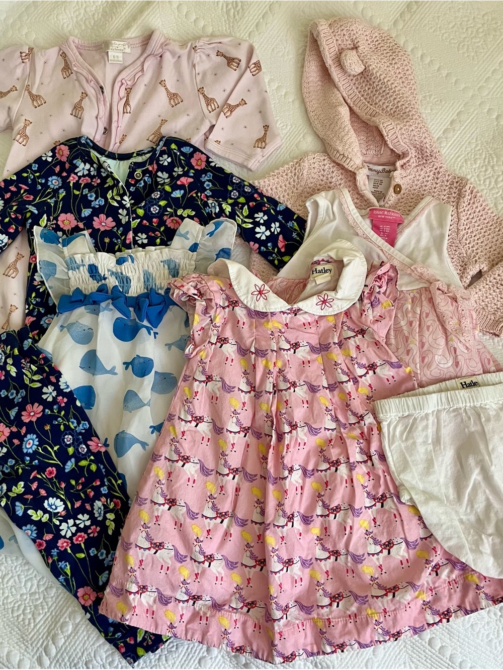 Baby Girls Floral Dress & Clothing Lot 6-9M